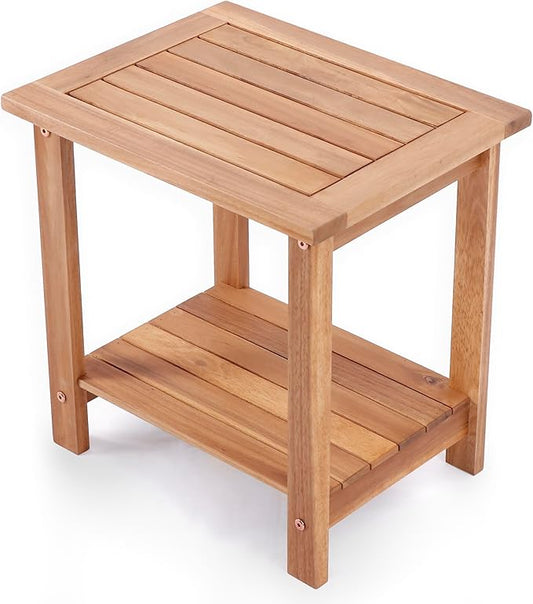 Weather-Resistant Rectangular End Table